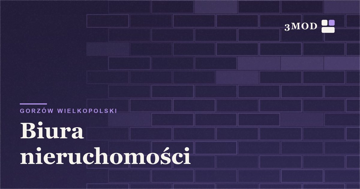 Grafika poglądowa kategorii biura nieruchomości w Gorzowie Wielkopolskim
