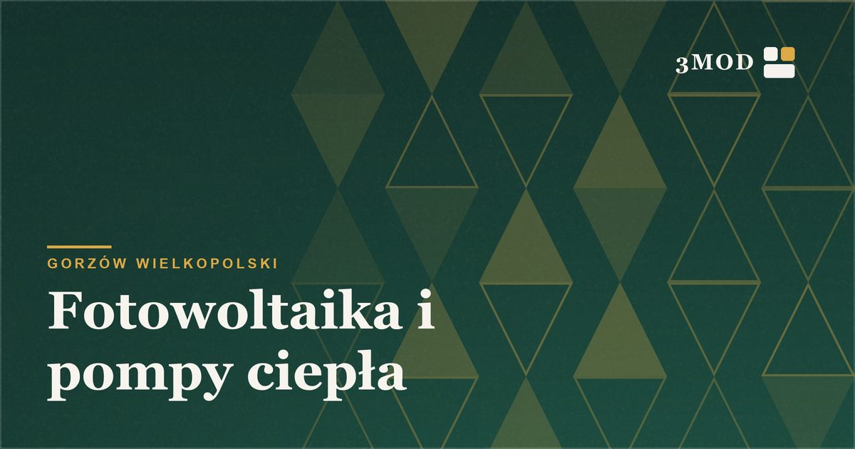 Grafika poglądowa kategorii fotowoltaika i pompy ciepła w Gorzowie Wielkopolskim
