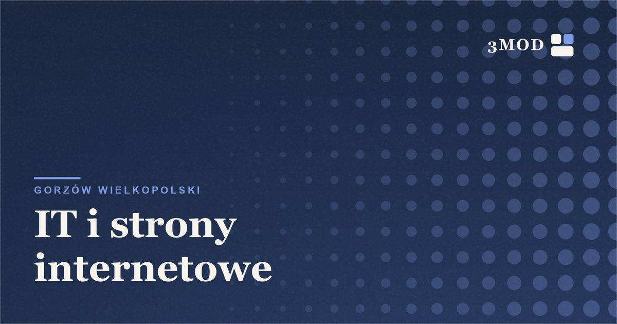 Grafika poglądowa kategorii IT i strony internetowe w Gorzowie Wielkopolskim