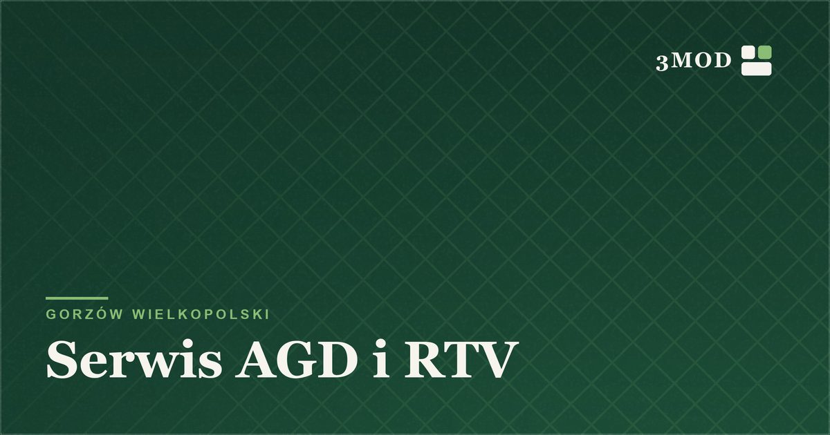 Grafika poglądowa kategorii serwis AGD i RTV w Gorzowie Wielkopolskim