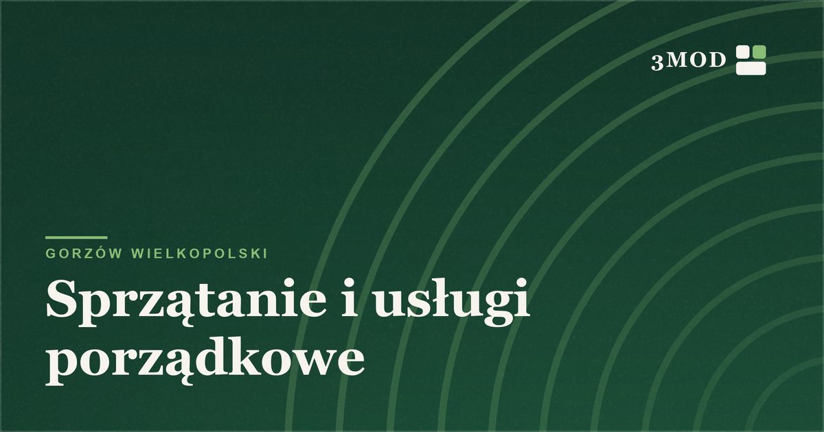 Grafika poglądowa kategorii sprzątanie i usługi porządkowe w Gorzowie Wielkopolskim