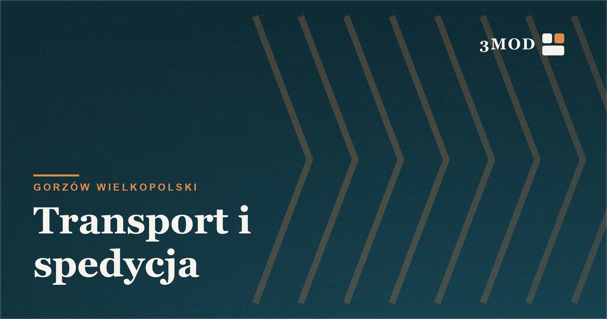 Grafika poglądowa kategorii transport i spedycja w Gorzowie Wielkopolskim