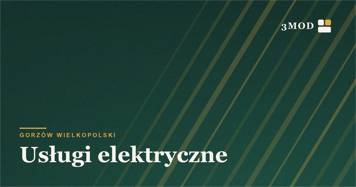 Grafika poglądowa kategorii usługi elektryczne w Gorzowie Wielkopolskim